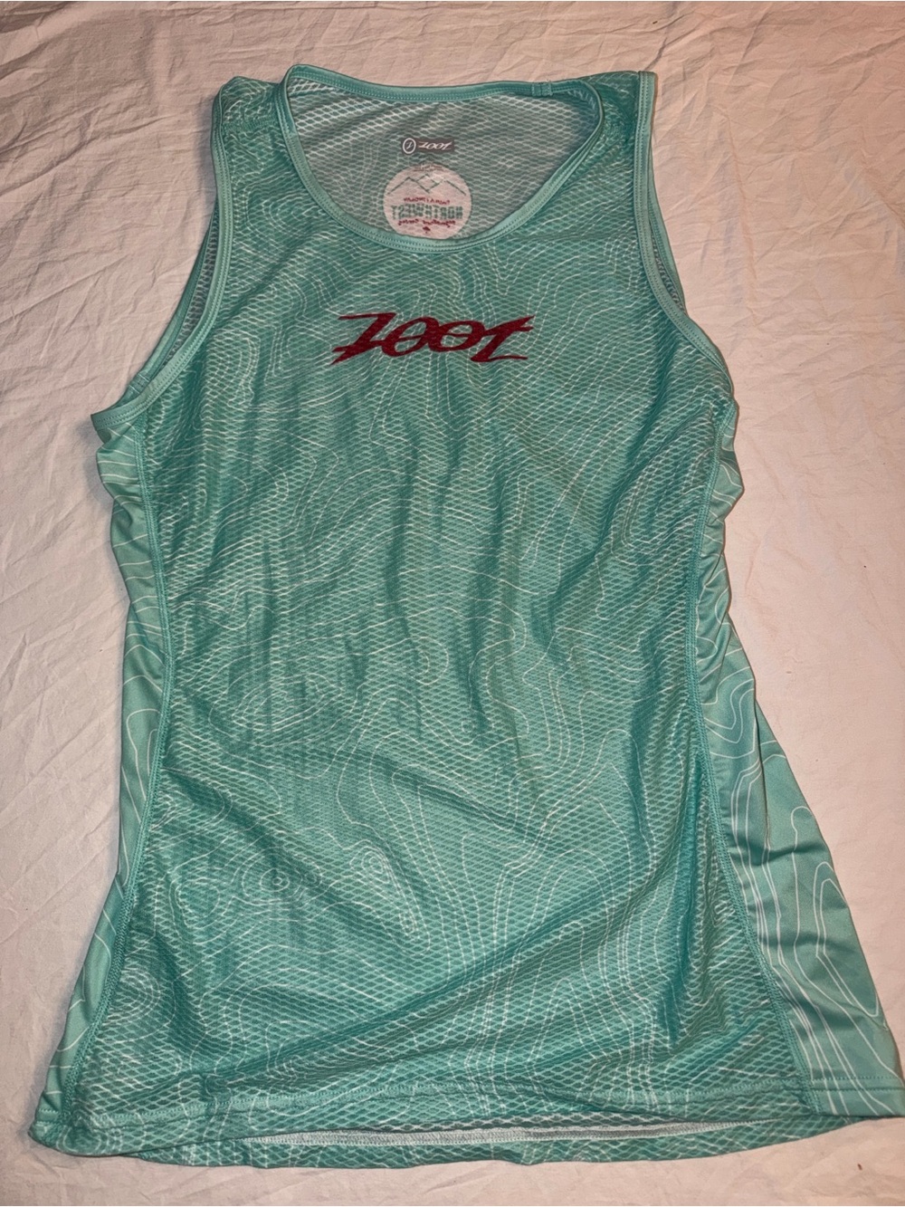 Zoot Women's Aqua Performance Tank with Red Logo